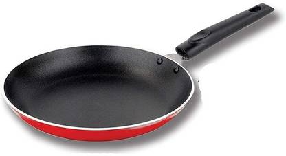 NIRLON Non-Stick Kitchen Utensil Mini Frying Pan, Red/ Black Fry Pan 20 cm diameter 1.1 litres capacity