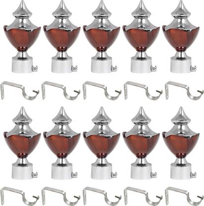 Bzcarts Brown Curtain Knobs Rod Rail Bracket In India At Flipkart Com Bzcarts Brown Curtain Knobs Rod Rail, Brown Curtain Rod Brackets
