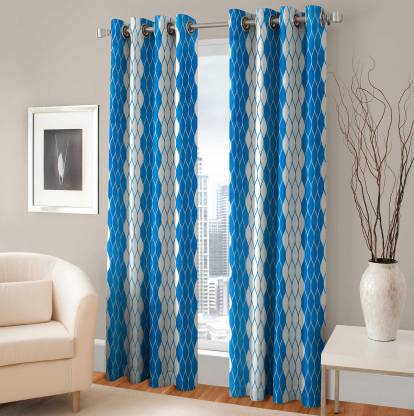 Rixon Global 152 cm (5 ft) Polyester Blackout Door Curtain (Pack Of 2)