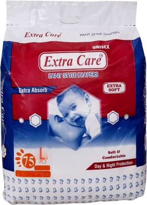 Extra Care Extra Absorb Diaper Pants L-75PCS - L