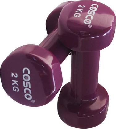 COSCO VINYL 2 KG 1 PAIR new Fixed Weight Dumbbell
