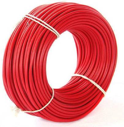 bijli PVC 1 sq/mm Red 300 ft. Wire