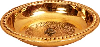 IndianArtVilla Brass Rice Plate Rice Plates