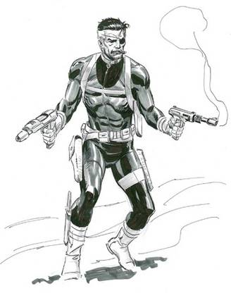 Nick Fury Sketch Photographic Paper