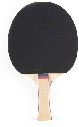 JXN TT BAT WITH HALF COVER Red, Black Table Tennis Racquet