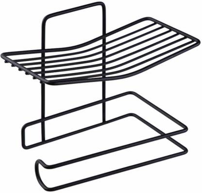 Cartshopper Multipurpose Toilet Paper Holder with Mobile Stand Bathtub Caddy
