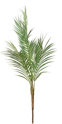 FOURWALLS Decorative Artificial Arica Palm Plant Without Vase (75 cm Tall, 9 Leaves, Green) Artificial Plant