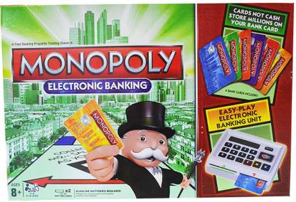 YAMAMA Monopoly Electronic Banking with e-Banking Unit Board Game Set Strategy & War Board Game