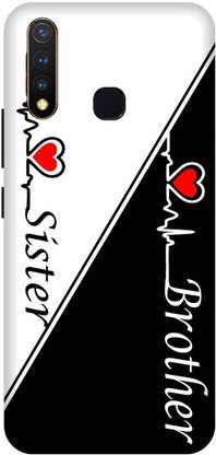 TPM Back Cover for Vivo U20 Printed Love Brother Sister Mobile Back Cover
