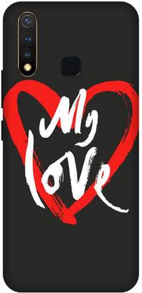 SAVETREE Back Cover for Vivo U20 Printed My Love Mobile Back Cover