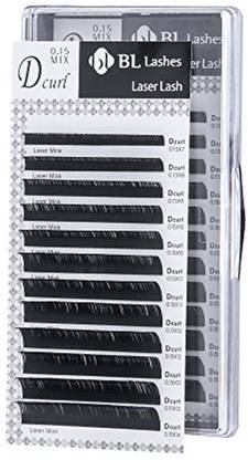 Bl Lashes Eyelash Extension Bl Laser Mink Lash D Curl Mix 8 Sizes In 1 Tray (Dx0.15Mm)