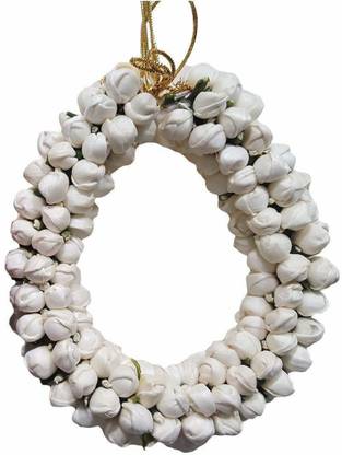 HNB23 Generic Smark Fashion Jasmine Flower Hair Accessories, White Bun Clip