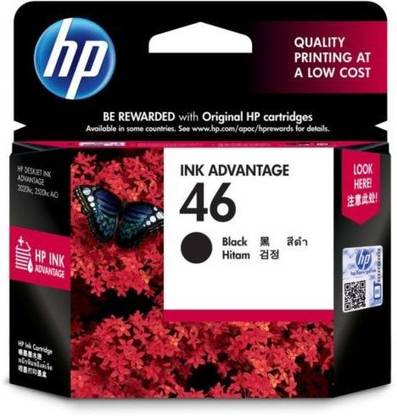 HP 46 Black Black Ink Cartridge