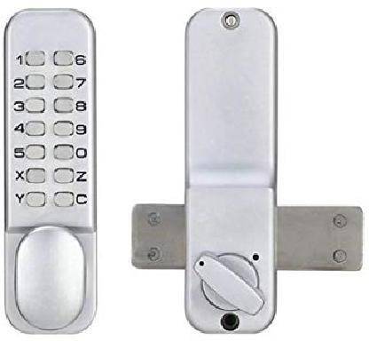 Questionno Zinc Alloy Mechanical Digital Door Lock Push Button Keyless Code Combination Lock
