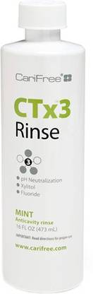 CariFree CTx3 Rinse (Mint): Fluoride Mouthwash - Mint