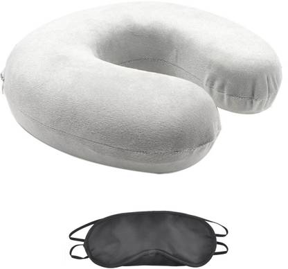 TONY STARK Memory Foam neck pillow with Sleeping Eye Mask For travel work Flights Resting Work Neck Pillow