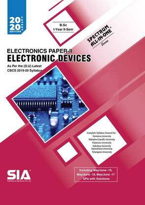 Electronics Paper-II (Electronic Devices) B.Sc I-Year II-Sem (O.U) As Per The CBCS Syllabus, Latest 2020 Edition