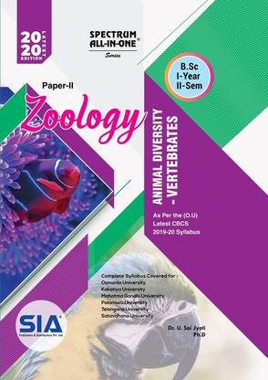 Zoology Paper-II (Animal Diversity And Vertebrates) B.Sc I-Year II-Sem (O.U) As Per The CBCS 2019-20 Syllabus, Latest 2020 Edition