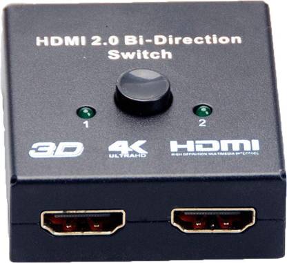 Tobo HDMI Switch 4K Splitter, 2 Ports 2x1 or 1x2 HDMI Bi-Directional Switcher Media Streaming Device
