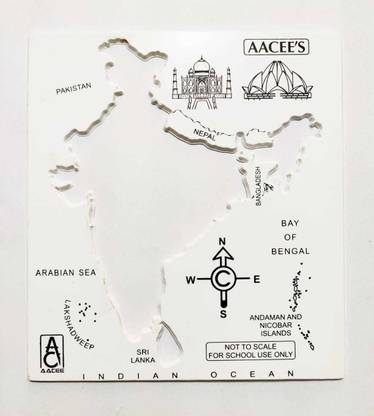 clipper india map School Craft Stencil Map Drawing Plastic Pack of 1 Piece Map Stencil