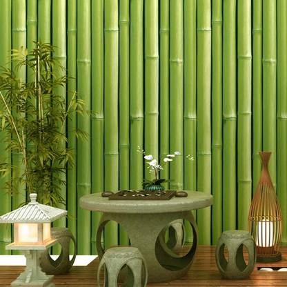 Flipkart SmartBuy 600 cm Wall Stickers Wallpaper Lucky Bamboo Tree Forest Self Adhesive Office Decoration Modern Self Adhesive Sticker