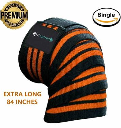 Knee Wraps Leg Support Weight Lifting Bandage Firm Straps Powerlifting Gym 78"