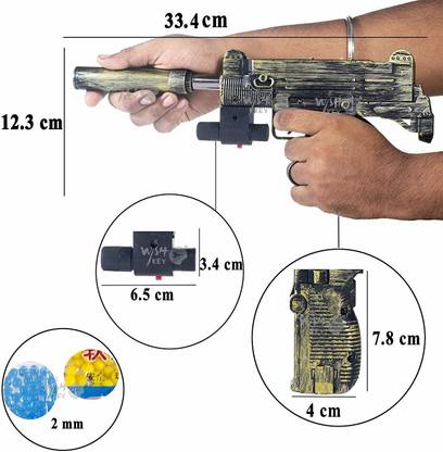 jk int PUBG Theme Submachine 2 in 1 Gun Toy(Multicolor)