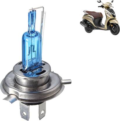 VOCADO Supr Brght H4 Wht Mt Hlgn Lmp Bulb Fr Fscn_HB7619 Fog Lamp Car, Motorbike Halogen for Yamaha (12 V, 18 W)