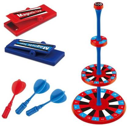 Toy Jumble Dart Board Game 4 Level Target Unique Magnetic Ejection Dart Board Game with Launcher and Darts Dart Board Game