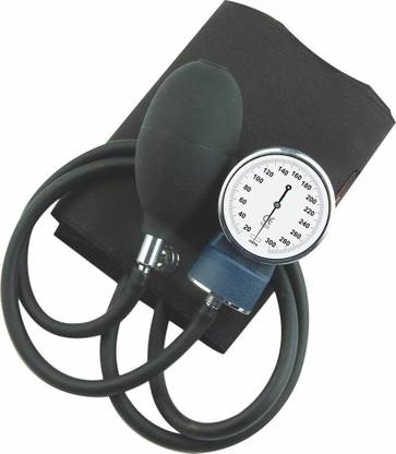 MCP Clock Dial Type Black Aneroid Palm Manual Professional Sphygmomanometer & Pressure Gauge Blood Pressure Machine Bp Monitor