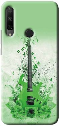 NDCOM Back Cover for HONOR 9X Green Guitar Music Printed