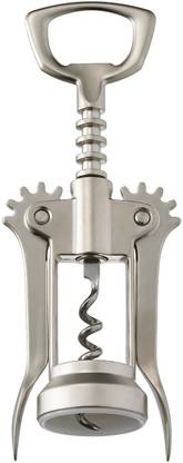 IKEA Corkscrew Silver Nickel Twisting Pull Corkscrew