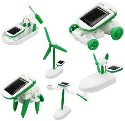 YAMAMA Educational 6 in 1 Solar Power Energy Robot Toy Kit Alternative Energy Electronic Hobby Kit