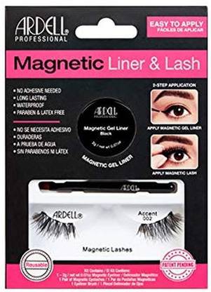Ardell Magnetic Gel Eyeliner & False Lashes, Accent 002, 1 Set