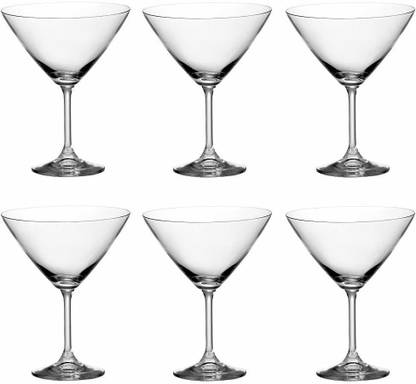 Harmony (Pack of 6) Cocktail Drinking Glass Set; 210 ml; Transparent - Set of 6 Glass Set Cocktail Glass