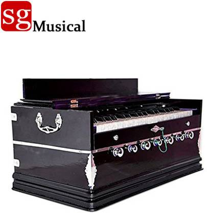 SG MUSICAL Harmonium- 3 1/4 Octave, Double Bellow, 39 Keys,7 Stopper, 2 Reeds (Bass- Male) SGM HARMONIUM 3.1/4 Octave Hand Pumped Harmonium