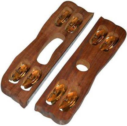 SHRI ANAND Wooden manjira Kartal Instrument