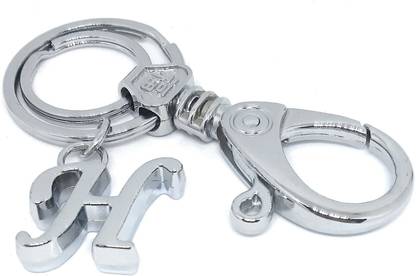 Aura Premium Quality Initial H Letter Keyring Pendant Alphabet Key Chain