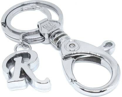 Aura Premium Quality Initial R Letter Keyring Pendant Alphabet Key Chain