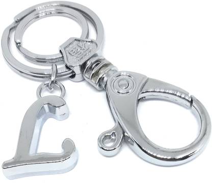 Aura Premium Quality Initial L Letter Keyring Pendant Alphabet Key Chain