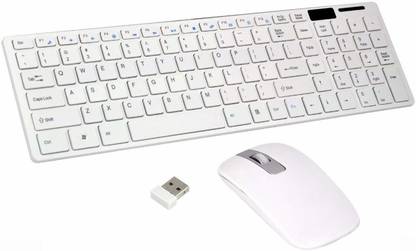 SXDHK Ultra Thin fashion 2.4G Wireless Keyboard & Mouse Combo Kit Wireless Multi-device Keyboard (multi color) Wireless Standard Desktop Keyboard