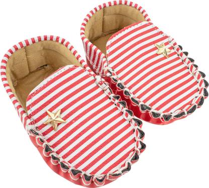 Neska Moda 6 To 12 Months Synthetic Leather Loafer Booties