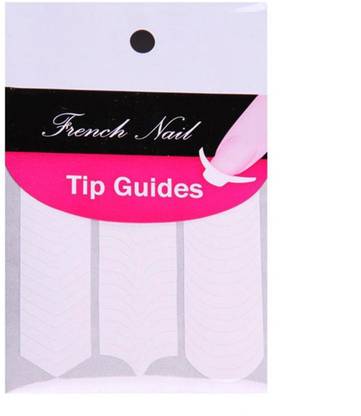 BeautyQua 5 Pcs French Manicure Tip Guides Strip Set Nail Art Toes DIY Design Decal French Manicure Nail Art Fringe DIY New Stencil