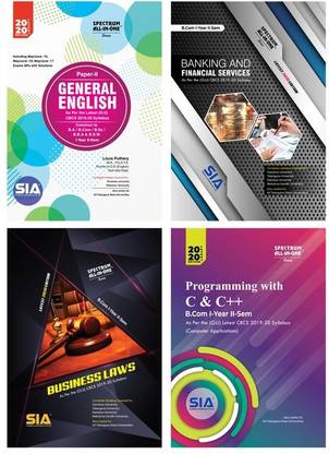 B.Com II-Sem (Computers) (O.U) SET OF 4 SUBJECTS, As Per The CBCS (2019-20) Syllabus, Latest 2020 Edition