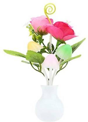 Oxfo Mushroom LED lights - Automatic Sensor (on/off) Multi-Color Changing Bed Flower Design Night Lamp