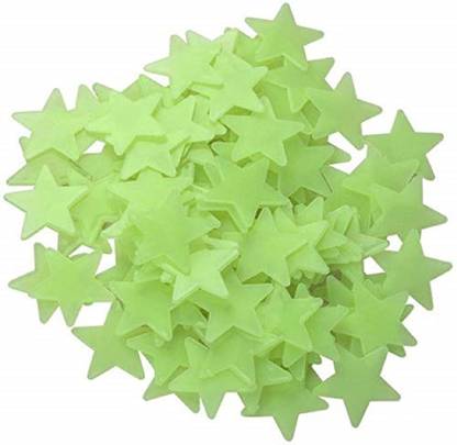 JERN 100 pc Glowing star, glow in dark stars Pack of 100