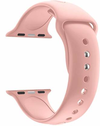 TINGTONG Soft Silicone Sport 42mm/44mm/45mm Pink Smart Watch Strap