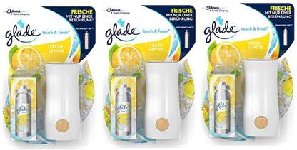 GLADE Lemon Refill Touch n Fresh Fresh Lemon (Pack of 3)