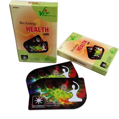 Viz Creation VIZ CREATION Orignal Anti Radiation Bio Energy Nano Health black Card - 4 pc Anti-Radiation Card