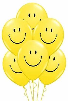 aaradhyacollection Printed Yellow Smiley Face Balloon Balloon
